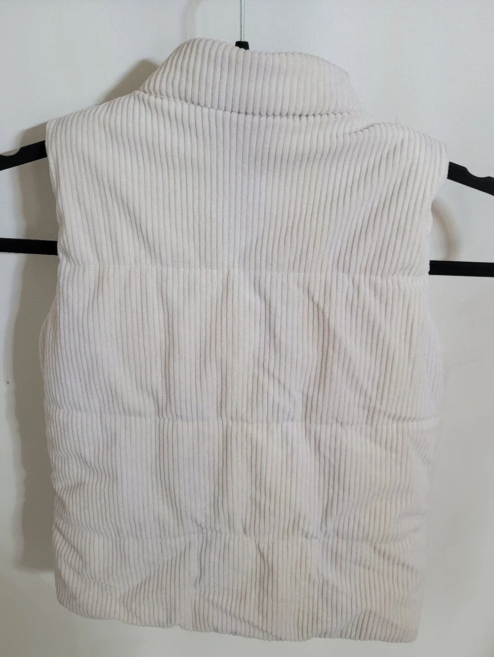 Tommy Hilfiger Kid's Padded Corduroy Vest in Cream, Size 6